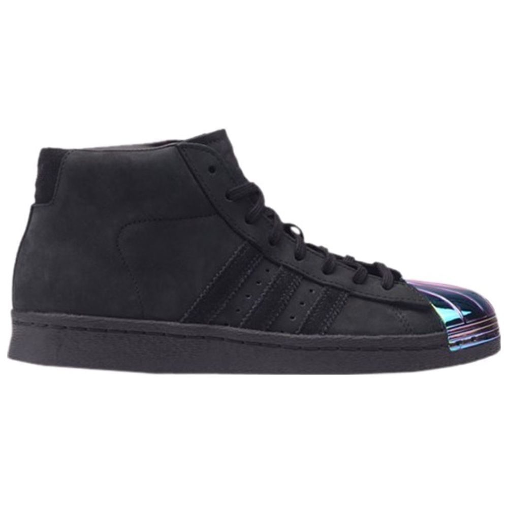 Adidas Pro Model Suede Superstar Metal Toe Midtop Sneakers Shoes Black Size 6.5